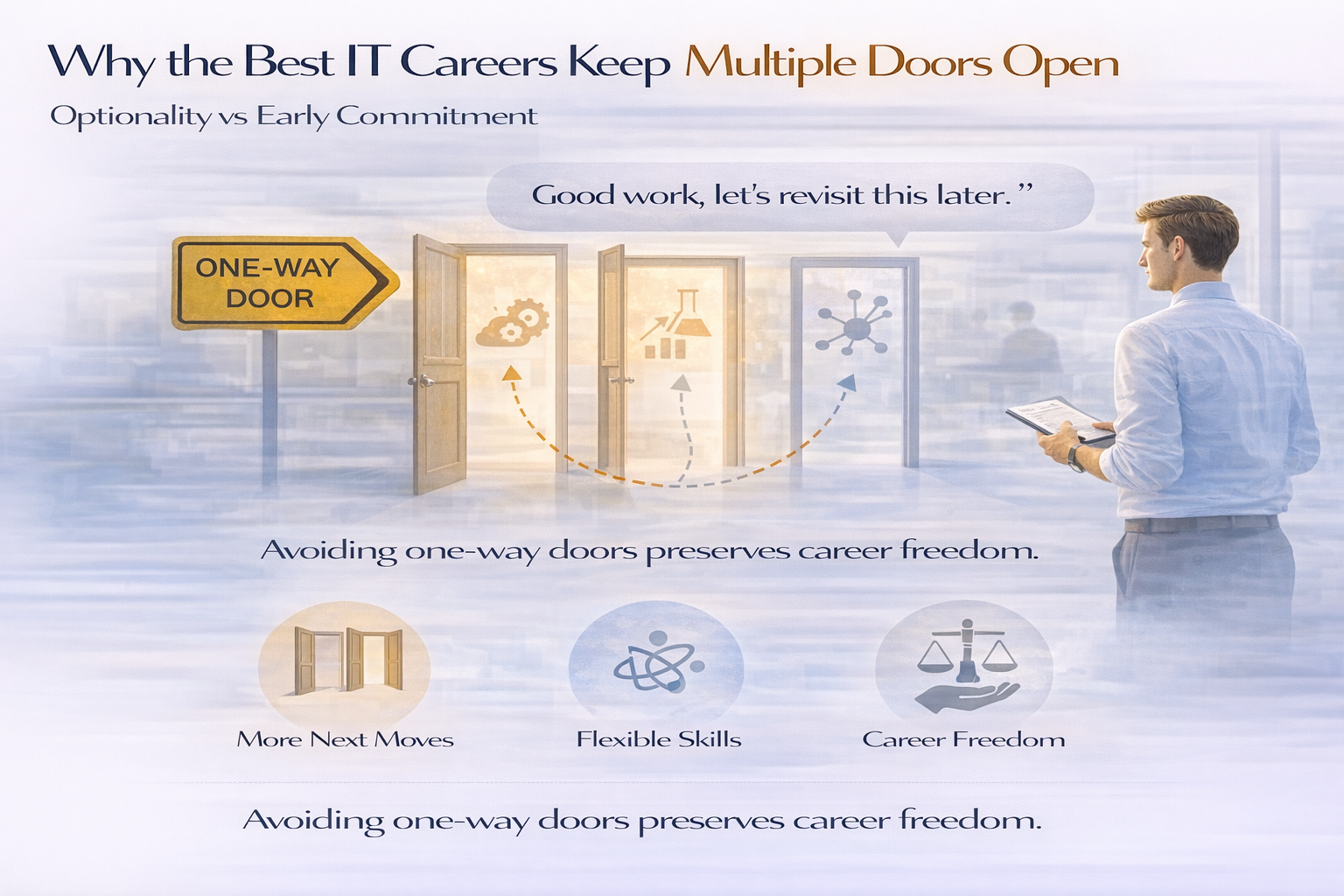 Why the best IT careers keep multiple doors open