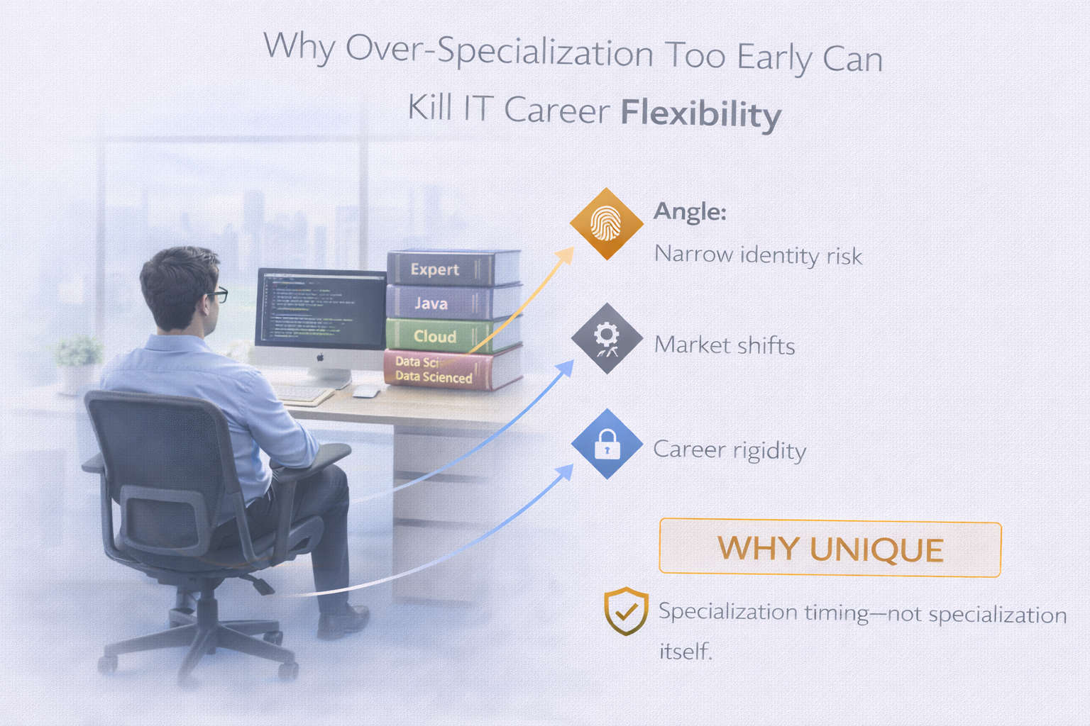 Why over-specialization too early can reduce IT career flexibility and adaptability