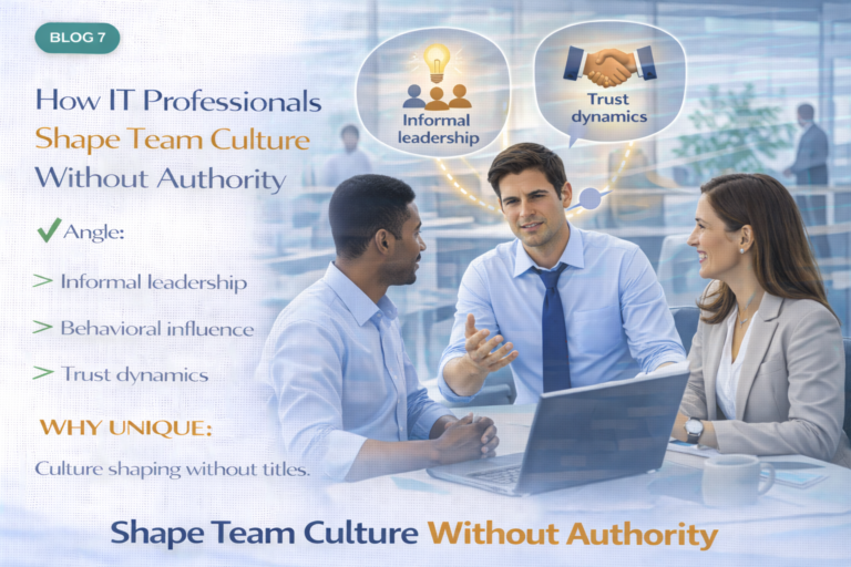 How IT professionals influence team culture without formal authority