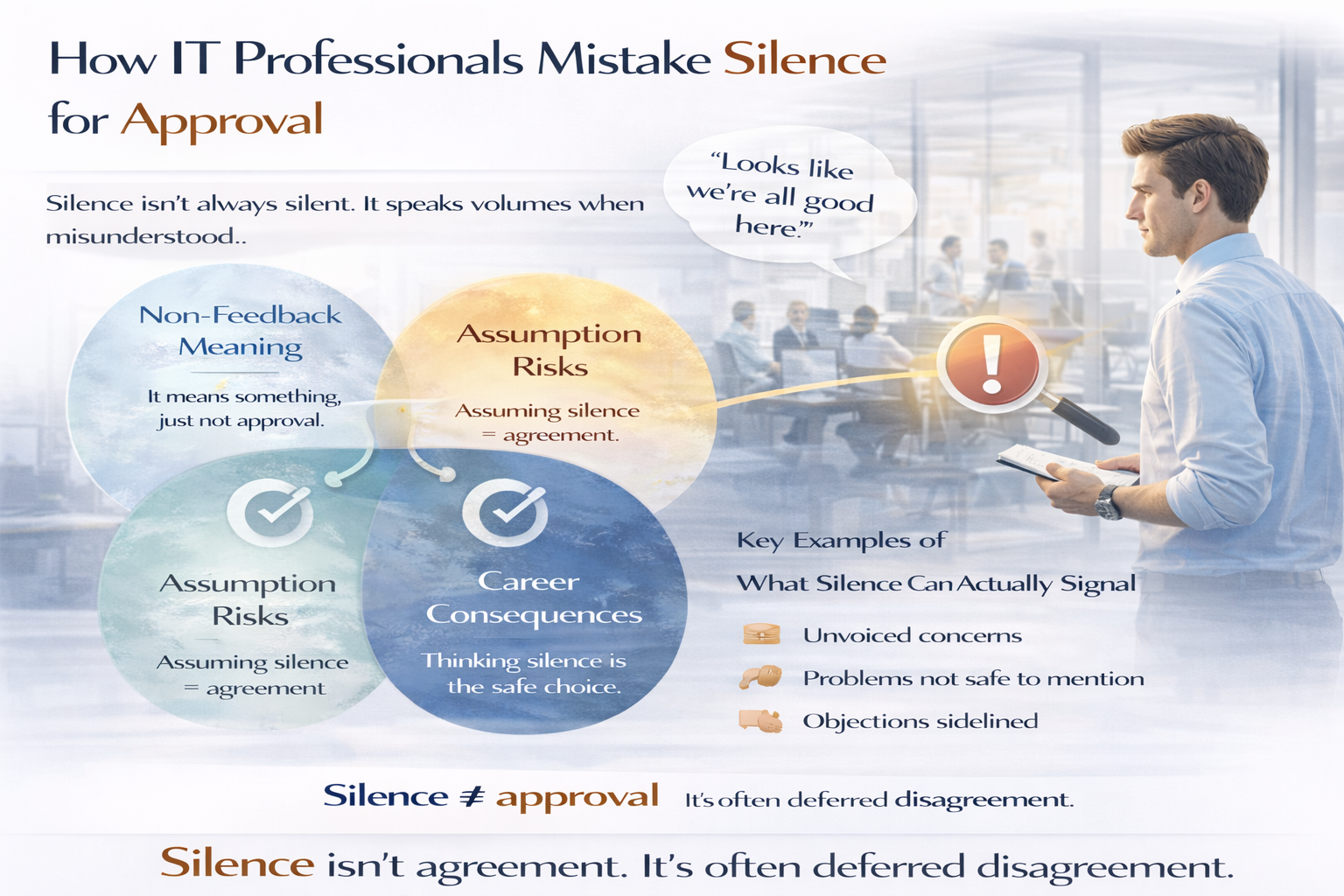 How IT professionals mistake silence for approval