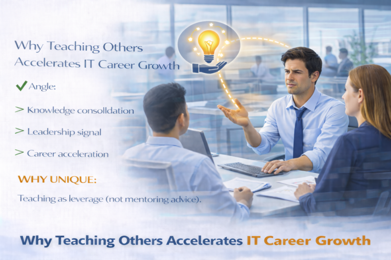 Why teaching others accelerates IT career growth