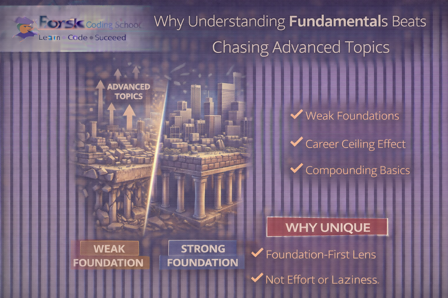 Understanding fundamentals beats chasing advanced topics in IT careers