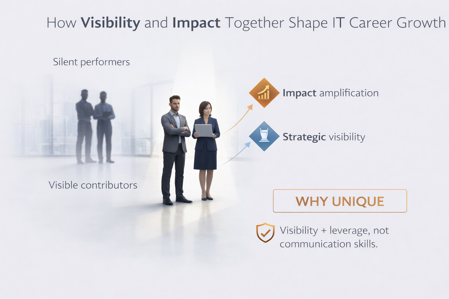 How visibility and impact together shape long-term IT career growth