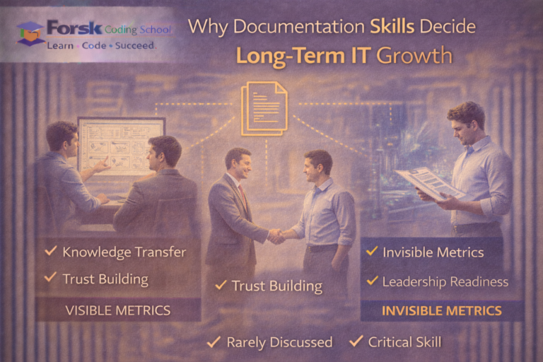 IT professional creating documentation to enable knowledge transfer and leadership readiness