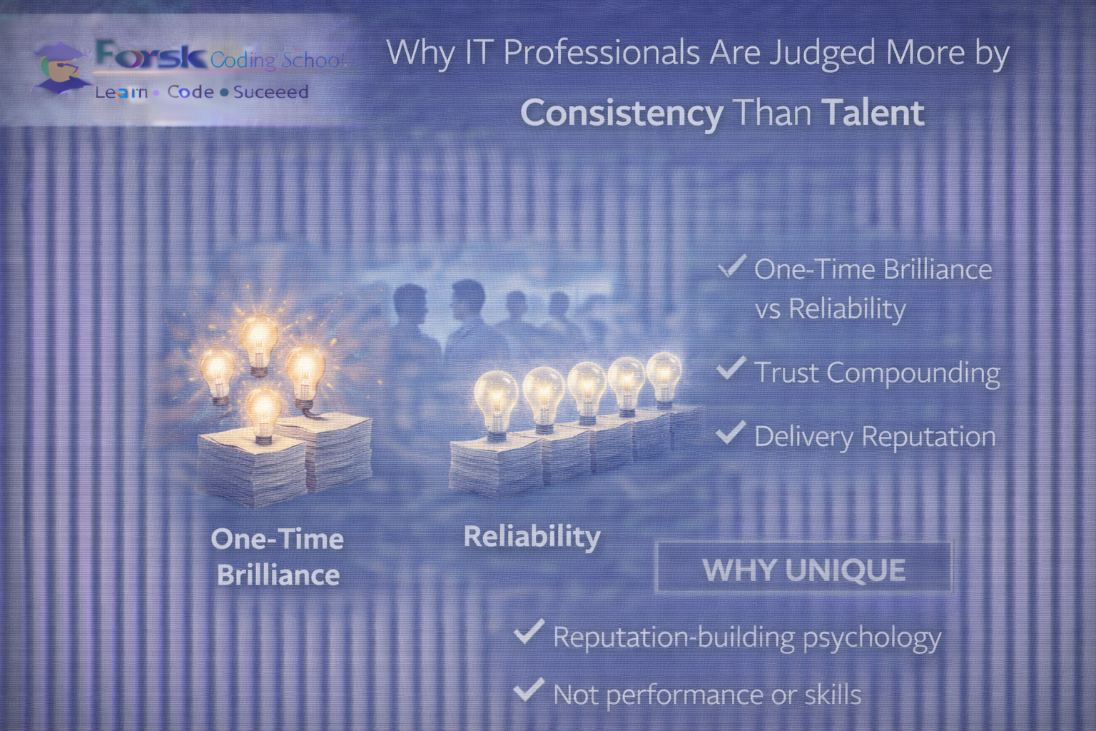 IT professional delivering consistently and building trust over time