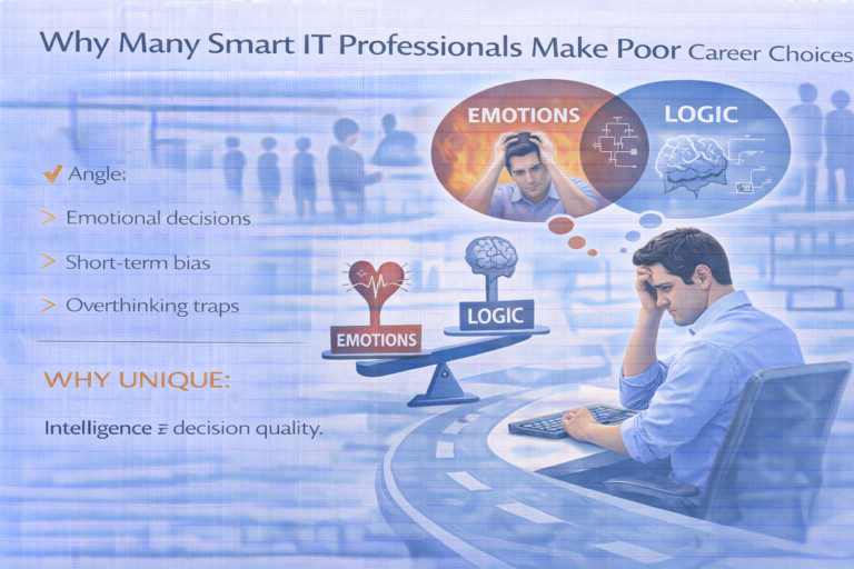 Intelligent IT professionals struggling with emotional career decisions