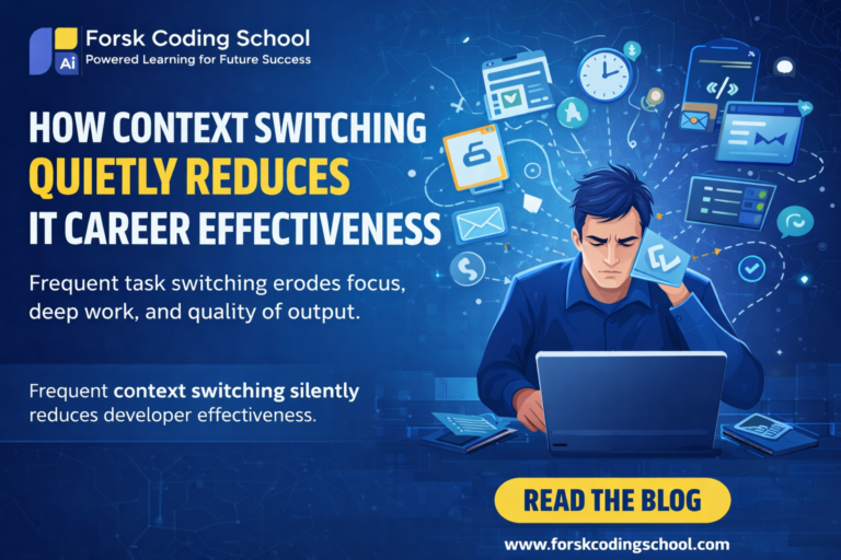 IT professional distracted by multiple tasks showing context switching productivity loss