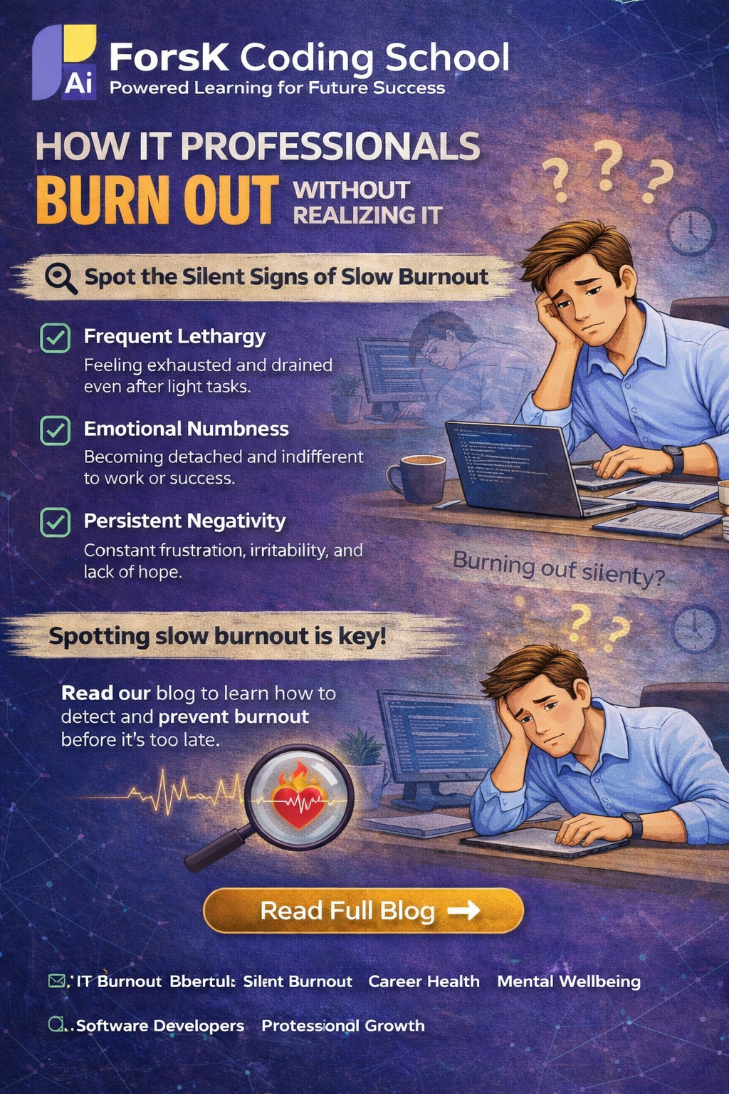 How IT Professionals Burn Out Without Realizing It – Silent Burnout Signs in Tech