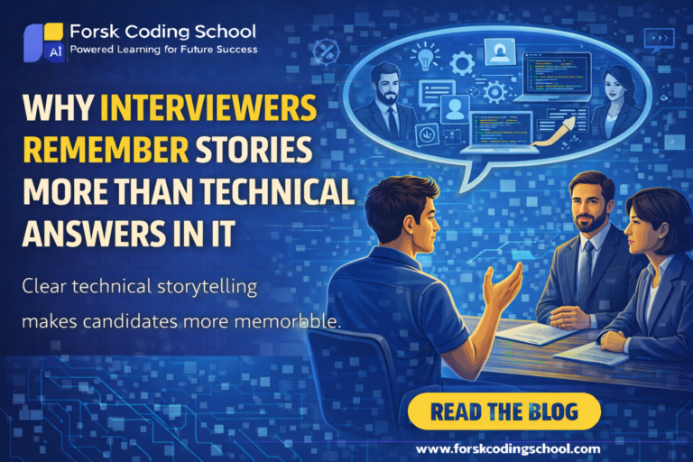 IT candidate explaining project story clearly in technical interview