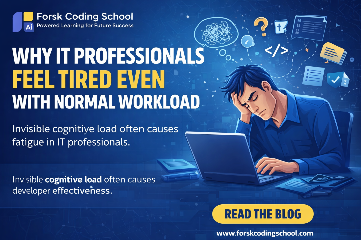 IT professional feeling mentally exhausted despite normal workload