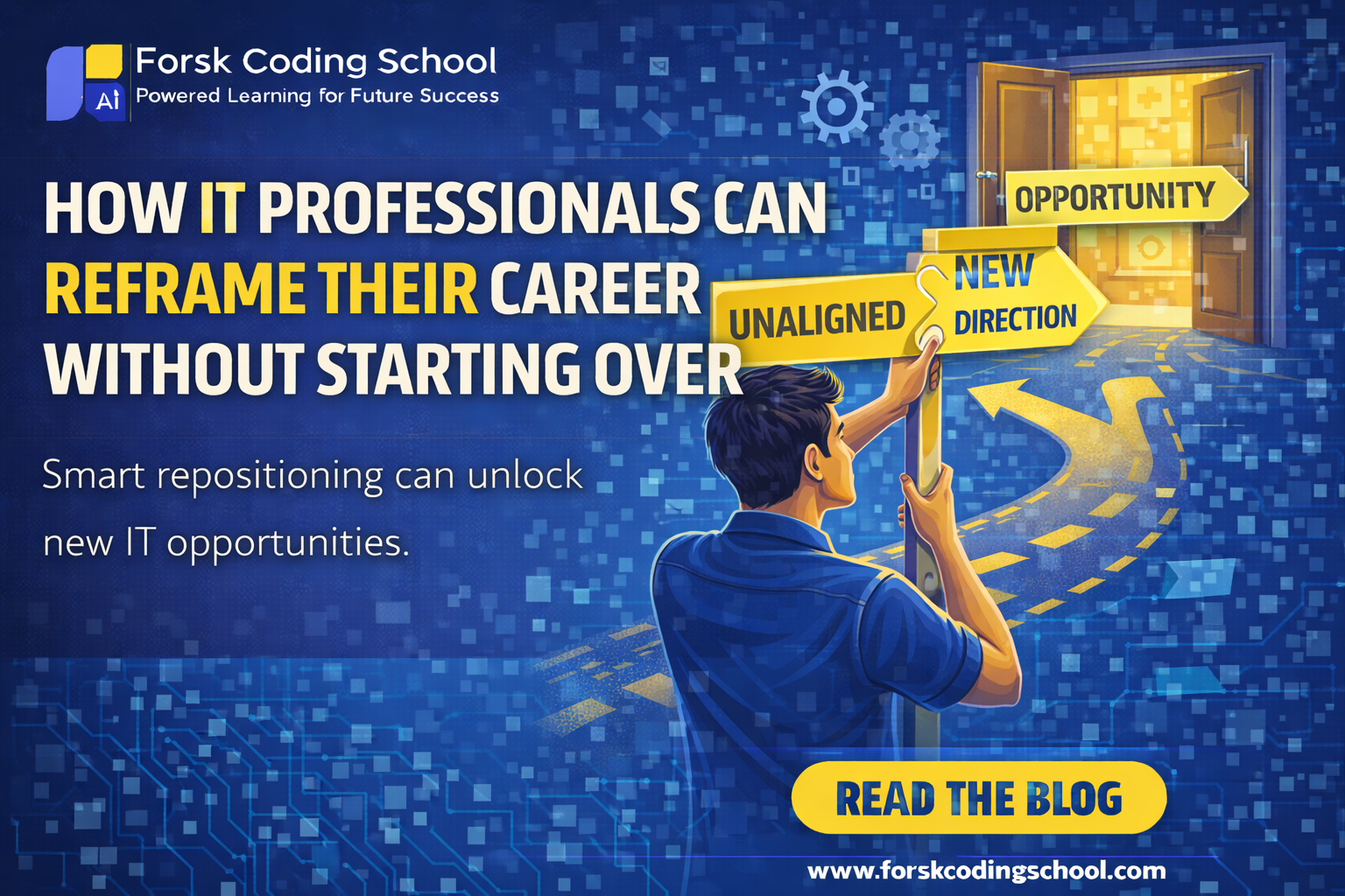 IT professional adjusting career direction without full restart