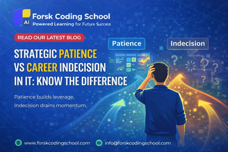 Software developer choosing between active progress and passive waiting