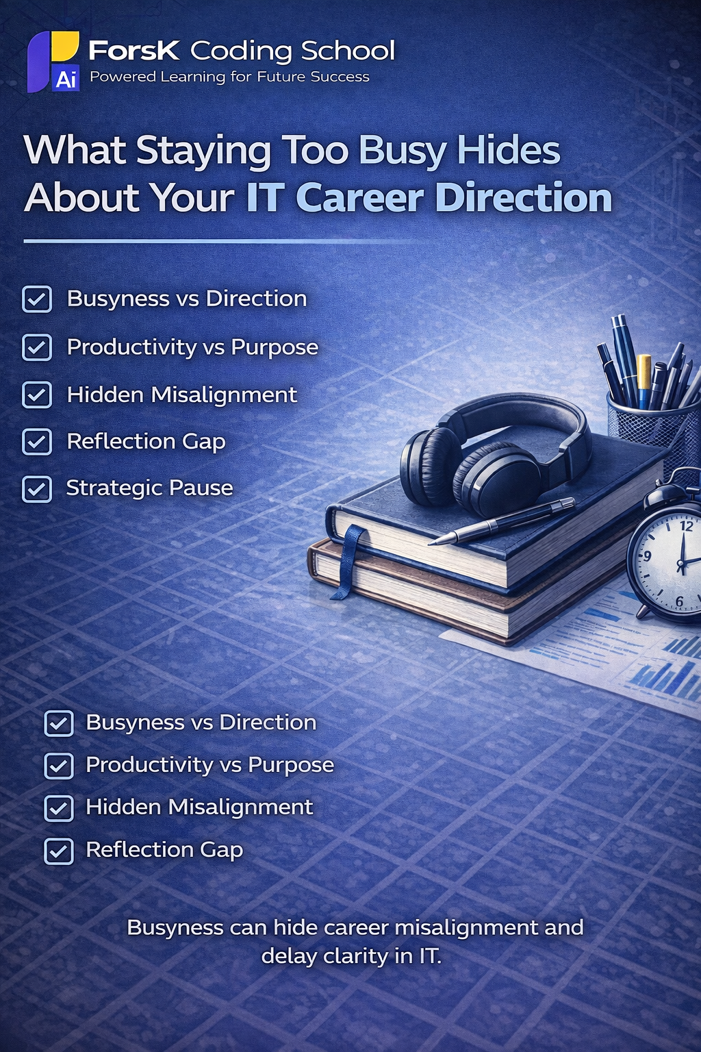 What Staying Too Busy Hides About Your IT Career Direction