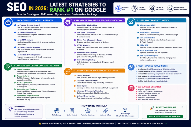 seo strategies 2026 ai driven content technical seo ranking guide